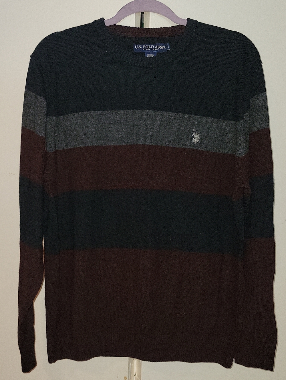 U.S. Polo Assn. Striped Crewneck